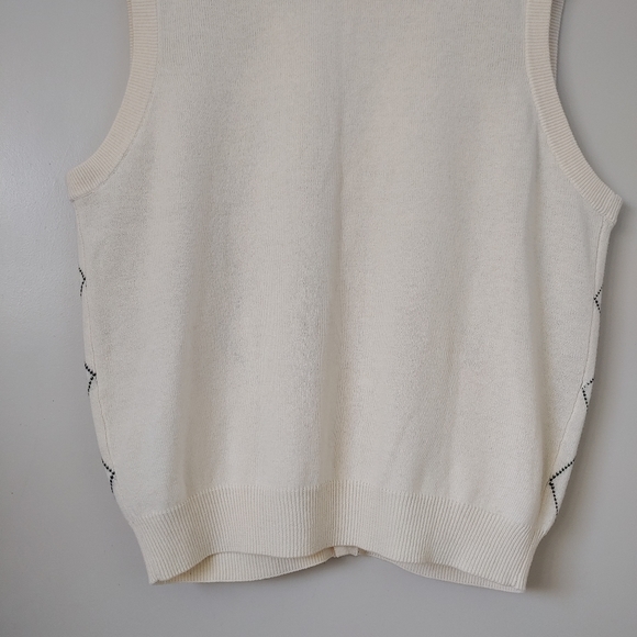 Roundtree & Yorke Knit Sweater Vest Button Up Wool Blend Size XL - Picture 8 of 9